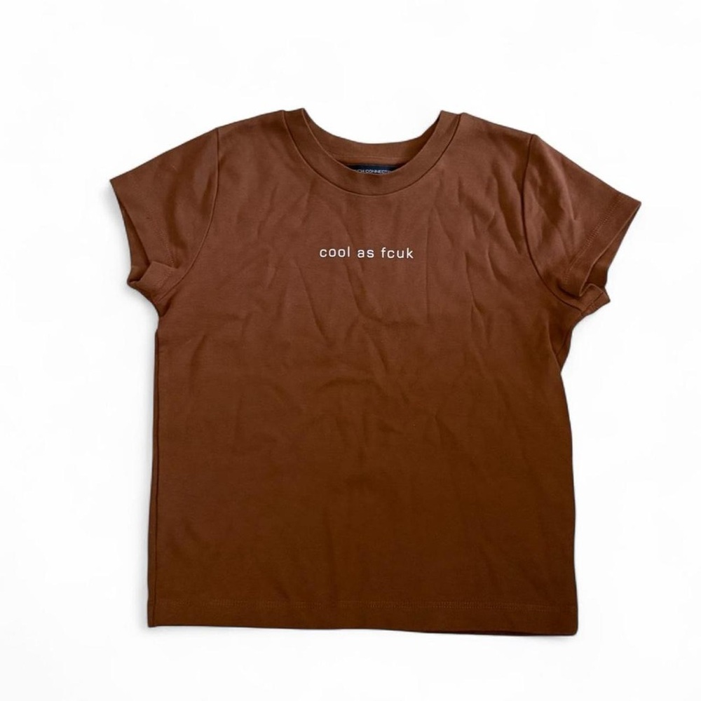 Y2K Cool as fcuk French Connection baby tee shirt